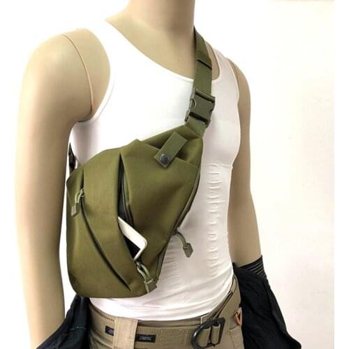 Multifunctional Concealed Tactical Storage Bag Holster Mens Left Right Nylon Shoulder Pistol Bag Hunting Holster