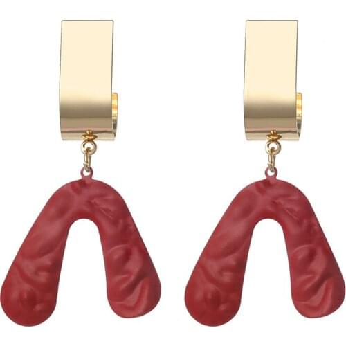 Fashion Exaggerated Personality Earrings Women Irregular Geometric Long Temperament Earrings Earrings Friends Gifts