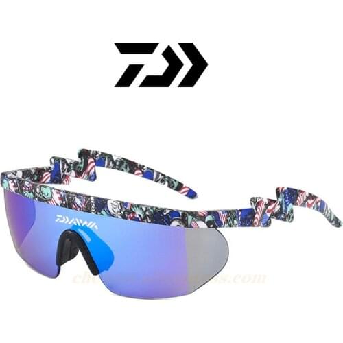 2021 New Men Uv400 Daiwa Glasses Polarized Fishing Glasses Classic Fashion Sunglasses Anti-Uv Outdoor Sports Riding Sunglasses