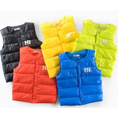 2020 new Autumn winter kids warm vest boy girl Sleeveless sweater coat baby toddler fashion sport Childrens clothing clothes