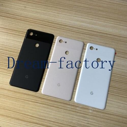 New Back Glass Battery Cover Rear Door Housing Case Cover Replacement for Google Pixel 3 XL free DHL