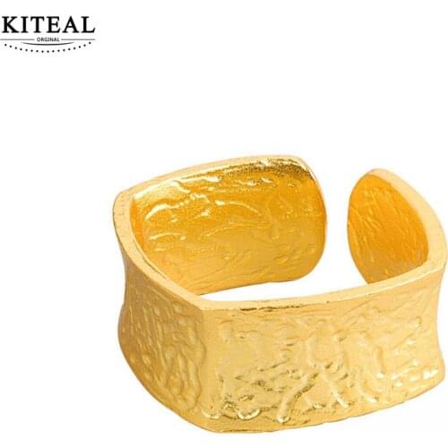 KITEAL couple gift silver plated size Resizeable Maiden Knuckle Rings Irregular concave and convex surface opal christmas gift