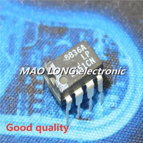 10PCS/LOT LP2951CN 51CN DIP-8 Micro-power adjustable voltage regulator New In Stock Quality 100