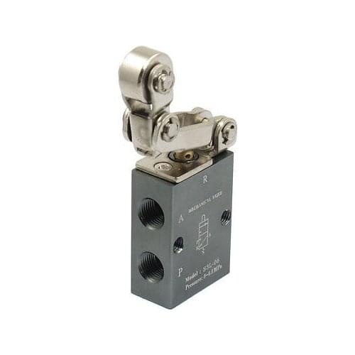 1/8" PT Thread Three Way Two Position Single Roll Mechanical Valve S3L-06