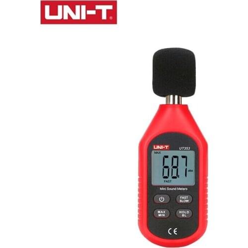 UNI-T UT353 Handheld Digital LCD Mini Sound Level Meter Noise Level Meter Decibel Monitoring Indicator Testers 30 ~ 130dB