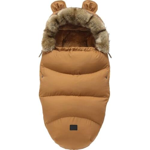 0-24M Baby Sleeping Bag In Stroller Winter Windproof Thick Warm Sacks Infant Wheelchair Envelopes Cocoon For Newborns Footmuff