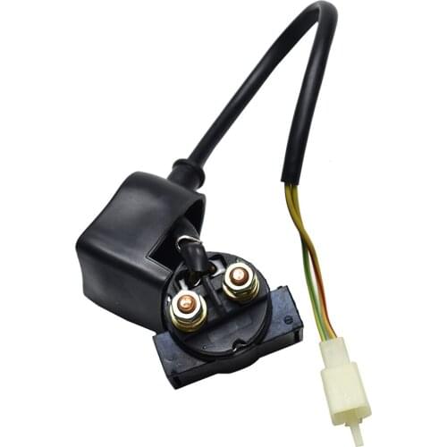 ATV Starter Motor Solenoid Relay Coil Cable for 110 250cc Pit Dirt Bike Scooter