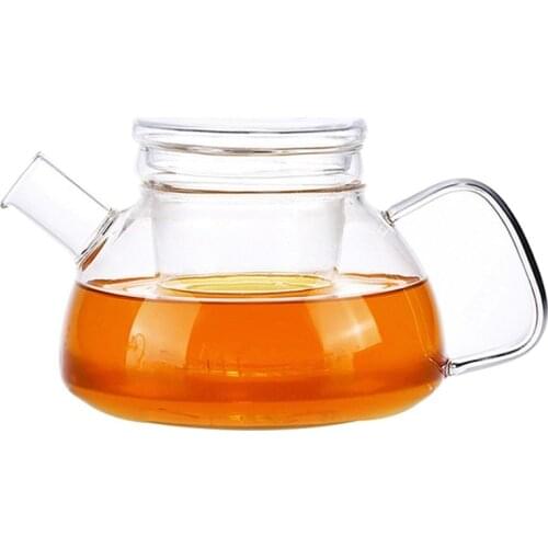 700ml Handmade Heat-Resistant Borosilicate Glass Thick Tea Pot Filter Chinese KungFu Tea Teapot cup Afternoon Tea Accessory