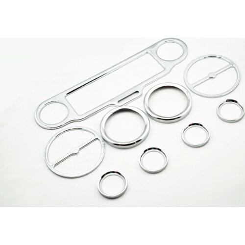 Stereo Accent Speedometer Speaker Trim Rings For Harley Touring Electra Glide FL