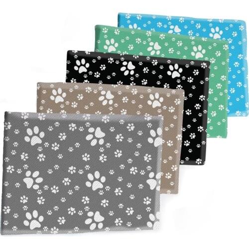 50*145CM Fabric Cute Dog Paw Printed Polyester Cotton Twill Fabric Patchwor Printed