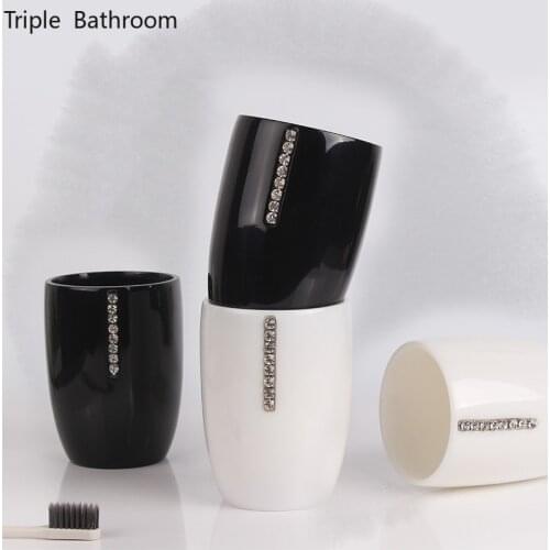 Triple Bathroom Toothbrush Glasses