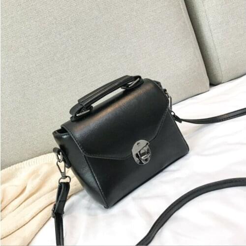 Women Vintage PU Leather Small Top-handle Shoulder Bags 2021 Ladies Casual Flap Crossbody Bags Female Luxury Messenger Handbags