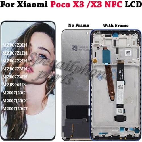 Original POCO X3 Pro LCD For XIAOMI POCO X3 NFC Lcd Display Touch Screen Digitizer Assembly Parts For XIAOMI POCO X3 M2007J20CG