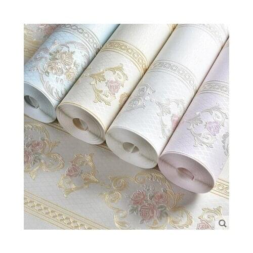 0.53m X 5m wallpaper Chinese style peony style embossed color flat high quality bedroom wallpaper