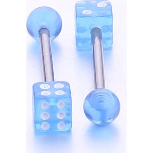 14G Tongue ring tongue piercing stud man woman fashion body piercing jewelry