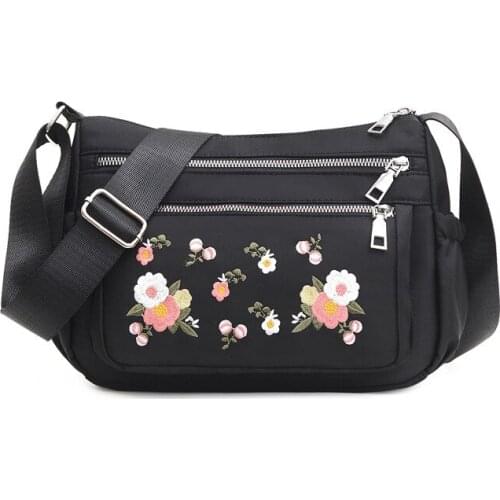 2021 Womens Bag New Embroidered Cloth Single Shoulder Bag Ethnic Style Embroidered Large Capacity Messenger Bag Women Backpack