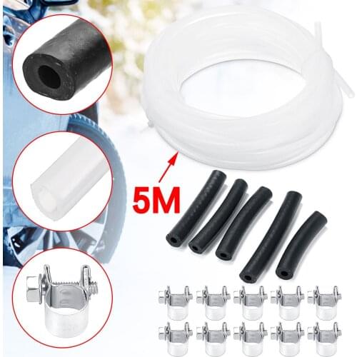 5m Car Air Parking Heater Tube Replacement Fuel Pipe Hose Line w/Clips 89031118 For Webasto Eberspacher Diesel Heater