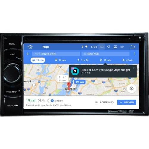 Android 8.0 2Din Car Multimedia Player Autoradio Bluetooth Stereo Radio DVD GPS Navigation Media System MP3 Player Mirror Link