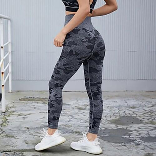 Seamless Leggings Camouflage Yoga Pants Fitness Women High Waist Energy Pants Gym Workout Running Trainning Activewear 2021