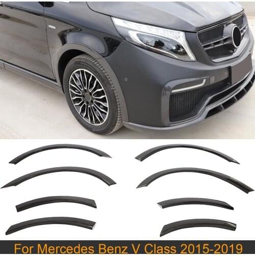Car Wheel Arches Mudguard For Mercedes-Benz V Class V250 V220d 2015-2019 Car Wheel Eyebrow Wide Body Mud Guard Carbon Fiber