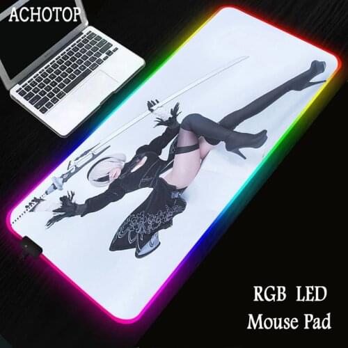 Free Shipping Carprie Rgb Large Colorful Led Lighting Keyboard Mat NieR Gaming Mouse Pad XXL For Computer Мышка Беспроводная