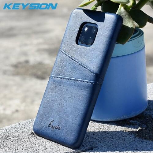 KEYSION Phone Case For Huawei Mate 20 Mate 20 Pro Leather Luxury Vintage Wallet Card Slots Back Cover For Huawei Mate 20 Fundas