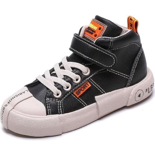 Children Sneakers Boys Girls Casual Run High Help Fashion Toddler Leather Shoes School Uniform Outdoor Sports Shoes