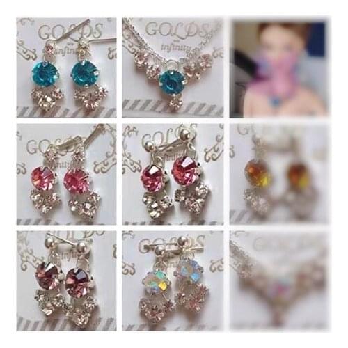 For 30cm chinese kurhn doll Traditional Earrings head decoration doll Necklace DIY Earrings Ornament Toy Jewelry