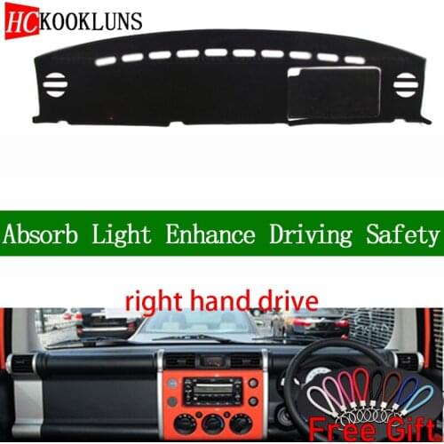 For Toyota FJ Cruiser 2007 2008 2009 2010 2011 2012 2013 Right Hand Dashboard Cover Car Stickers Carpet Interior Accessories