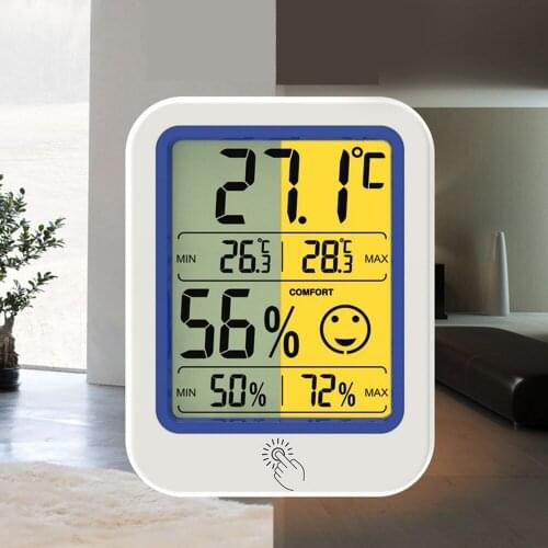 LCD Electronic Digital Temperature Humidity Meter Home Indoor Electronic Weather Station Home Baby Rooms Thermometer Hygrometer