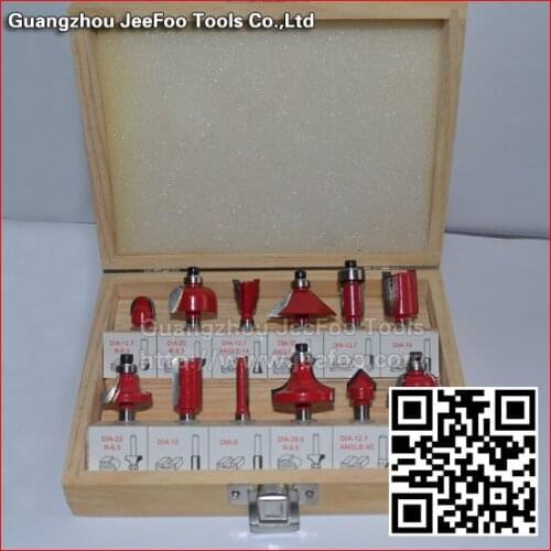 Shank Dia 6.35(1/4) &12.7(1/2) Milling cutters round over woodworking router bits set
