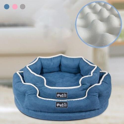Pet Soft Sofa Dog Cat Bed Warm Fleece Sponge Nest Puppy Baskets Kennel For Small Medium Large Dogs Washable House Pet Supplies