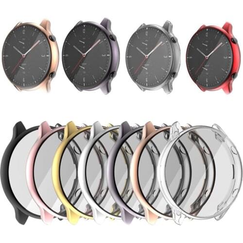 TPU Soft Full Screen Glass Protector Case Shell Edge Frame For Amazfit GTR 2/2e GTR2/e Smartwatch GTR2e Protective Bumper Cover