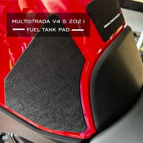 Motorcycle Tank Pad Non-slip Side Fuel Tank Pad Knee Pads FOR DUCATI Multistrada V4s 2021Fuel Tank Sticker Decal Grip pad