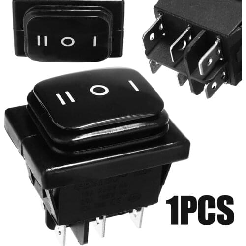 New 6 Pin Rocker Toggle Switch 12V 12A ON-OFF-ON SPST Toggle Switch Universal for Car Boat Motorcycle