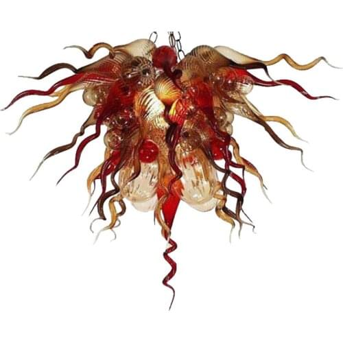 Retro Chandelier Lamp Luxury Hand Blown Glass Chandelier 80 by 60 CM Fancy Bedroom Furniture Home Hotel Lighting Fixtures LED