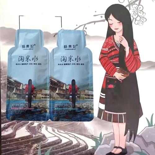 Rice Hair Growth Hair Darkening Shampoo Natural Organic Amino acid Mild Formula Silicone-free Hair Shampoo Anti Loss Hair Care