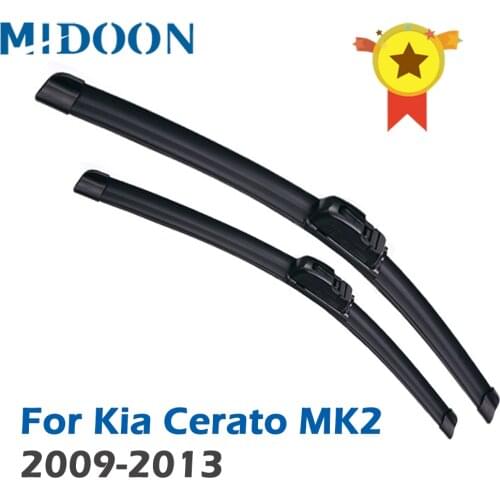 MIDOON Wiper Front Wiper Blades For Kia Cerato MK2 2009 - 2013 2012 2011 2010 Windshield Windscreen Front Window 24"20"