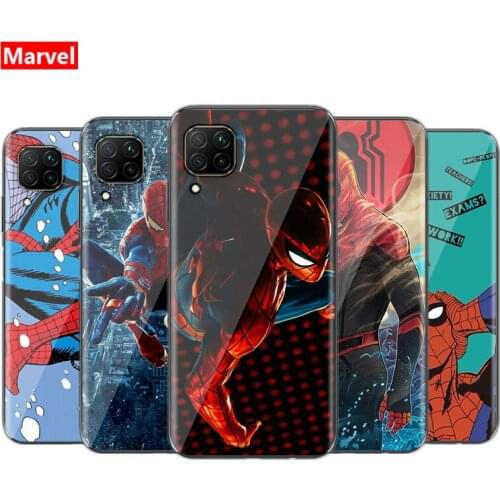 Marvel Avengers Spider Man Super Hero For Huawei P40 P30 P20 P10 P9 P8 Lite Mini E 5G Pro Plus 2017 2019 TPU Silicone Phone Case