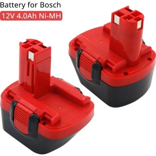 2PCS BAT043 BAT046 Replacement Rechargeable Battery 12V 4000mAh Ni-MH for Bosch Batteries BAT049 BAT139 BAT120 GSR12VE-2 PSR12VE