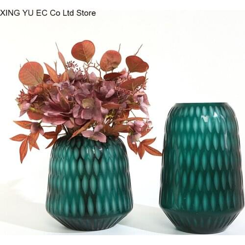 Creative Hydroponic Glass Vase Simulation Flower Handcraft Vase Decoration Glass Container Decoration Modern Home Decoration