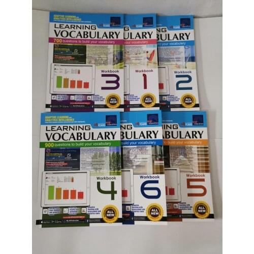 6 Books/Set Learning Vocabulary Books Grade 1-6 Singapore Vocabulary Workbook Primary School English Book for students libros