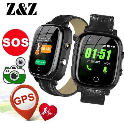 Smart Remote Camera GPS Trace Location Student Elder Man HR Blood Pressure Monitor 4G Wristwatch Video Call Android Phone Watch