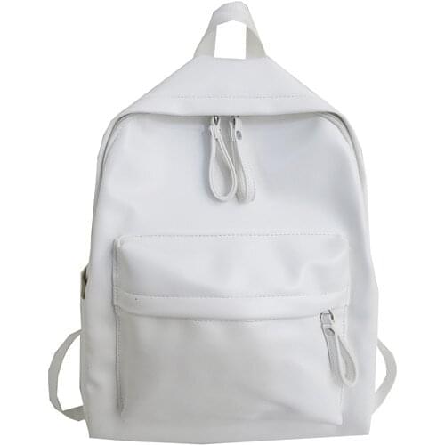 Large Capacity Pu Travel Backpack Fashion Preppy Style Women Backpack Leather School Bag Backpacks for Teengers Gilrs