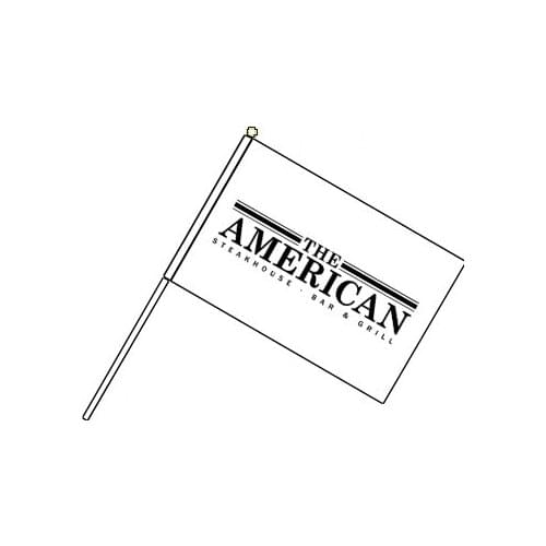 Custom Full Color CMYK Digital Print 2000pcs Hand Waving Flag (30X45CM) with 60CM pole