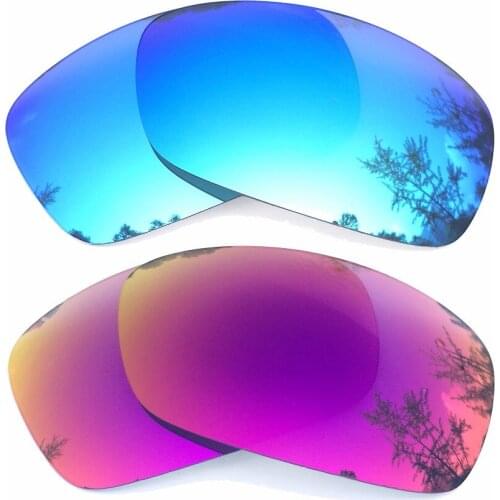 Ice Blue Mirrored & Midnight Sun Mirrored Polarized Replacement Lenses for Hijinx Frame 100% UVA & UVB