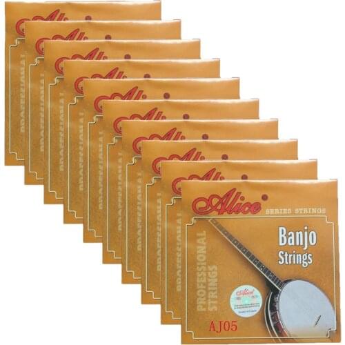 10Sets Alice Banjo Strings Coated Copper Alloy Wound DBGCG 5 Strings Set AJ05