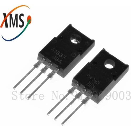 10PCS 5pair 5pcs 2SC4793 TO220 5pcs 2SA1837 TO-220 C4793 A1837 230V 1A EACH Original and new