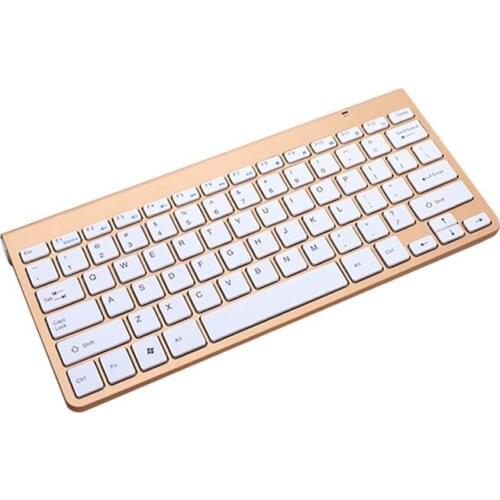2.4G Wireless Slim Mini Keyboard Mouse Set Silent Office Home Protable For Notebook Laptop PC Computer Black Silvery Golden