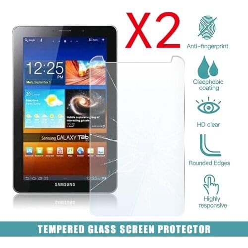 2Pcs Tablet Tempered Glass Screen Protector Cover for Samsung Galaxy Tab 7.7 LTE I815 Tablet Explosion-Proof Tempered Film